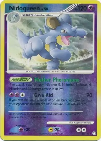31/123 Nidoqueen MT Rare Reverse Holo