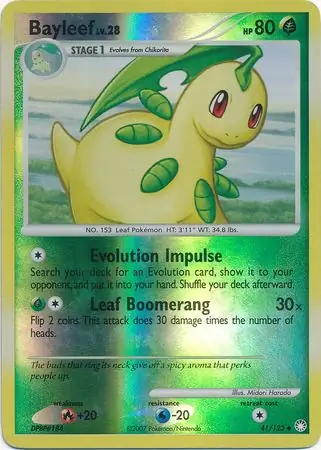 41/123 Bayleef MT Uncommon Reverse Holo