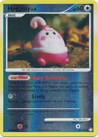 52/123 Happiny MT Uncommon Reverse Holo