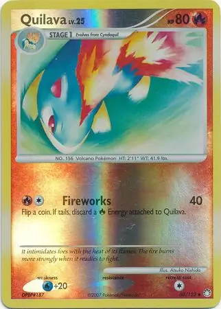 60/123 Quilava MT Uncommon Reverse Holo