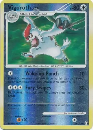 68/123 Vigoroth MT Uncommon Reverse Holo