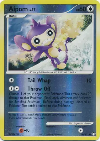 70/123 Aipom MT Common Reverse Holo