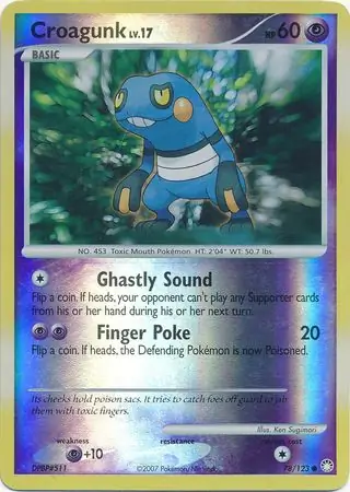 78/123 Croagunk MT Common Reverse Holo