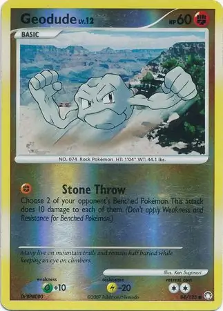 84/123 Geodude MT Common Reverse Holo