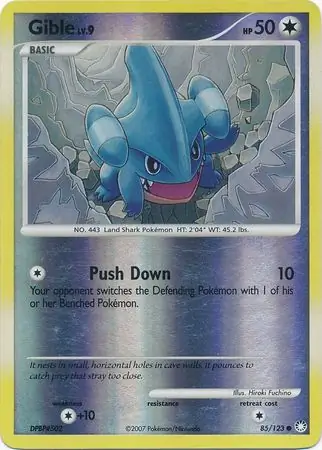 85/123 Gible MT Common Reverse Holo