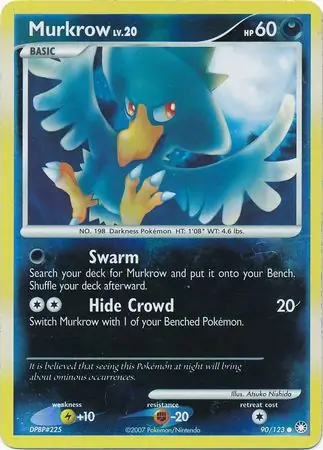 90/123 Murkrow MT Common Reverse Holo
