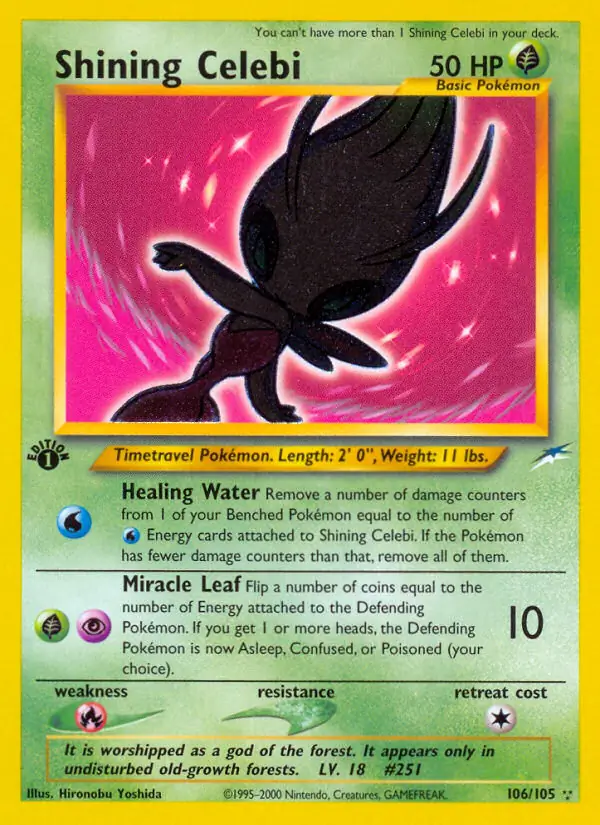 106/105 Shining Celebi N4 Shining Holo