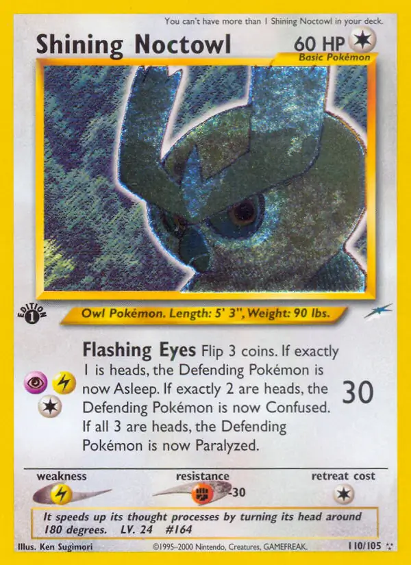 Shining Noctowl Destiny 110/105 Shining Holo