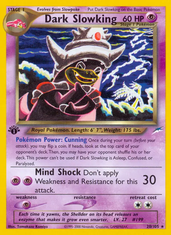 20/105 Dark Slowking N4 Rare