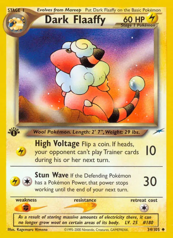 34/105 Dark Flaaffy N4 Uncommon