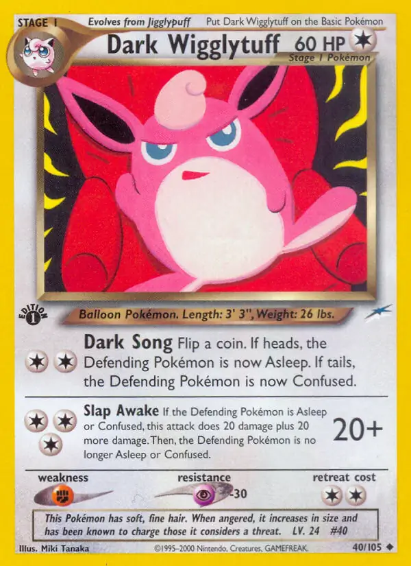 40/105 Dark Wigglytuff N4 Uncommon