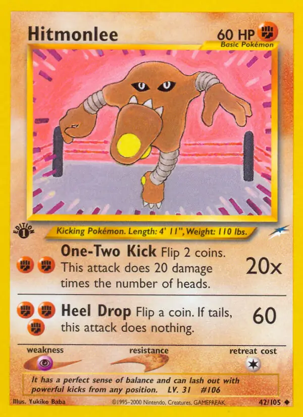 42/105 Hitmonlee N4 Uncommon