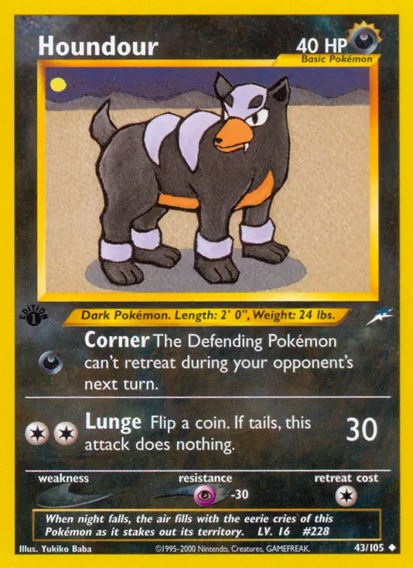 43/105 Houndour N4 Uncommon
