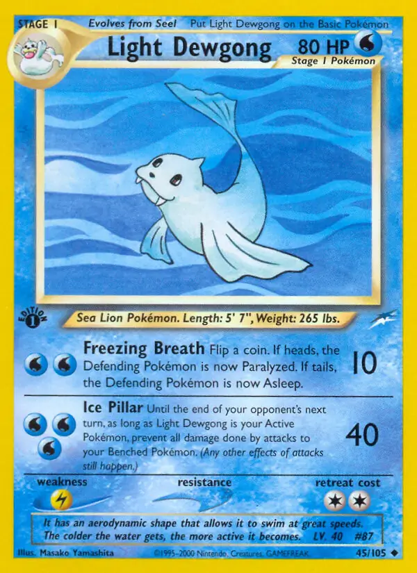 45/105 Light Dewgong N4 Uncommon