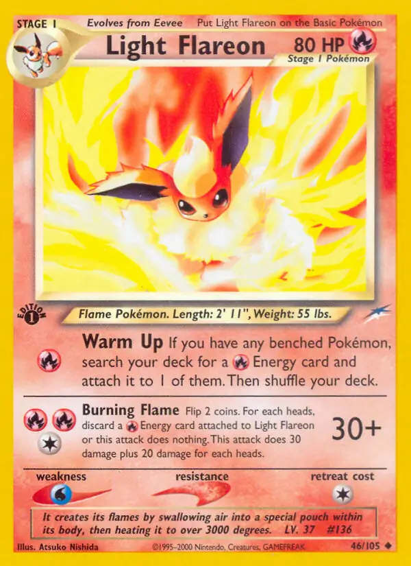 46/105 Light Flareon N4 Uncommon