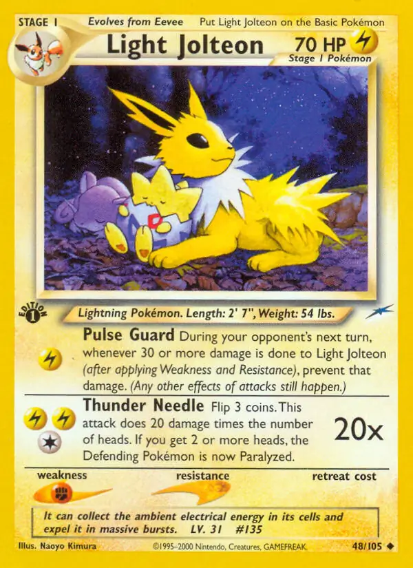 48/105 Light Jolteon N4 Uncommon