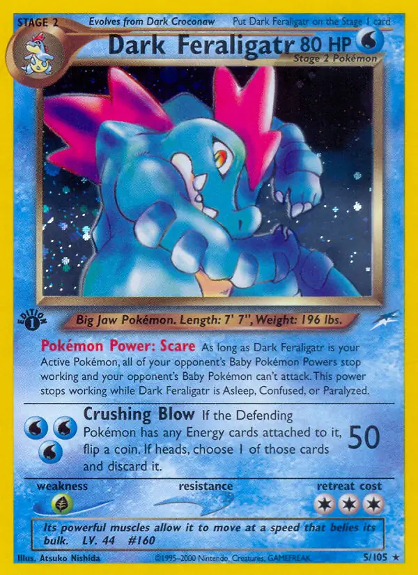 5/105 Dark Feraligatr N4 Rare Holo