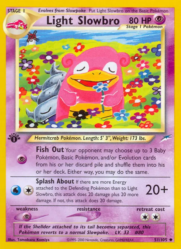 51/105 Light Slowbro N4 Uncommon