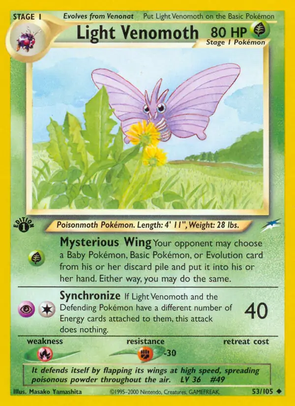 53/105 Light Venomoth N4 Uncommon