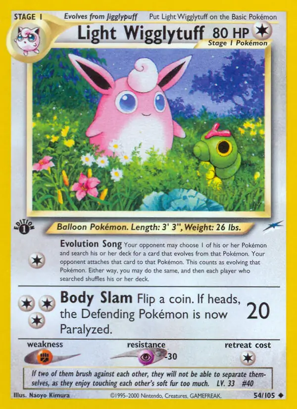 54/105 Light Wigglytuff N4 Uncommon
