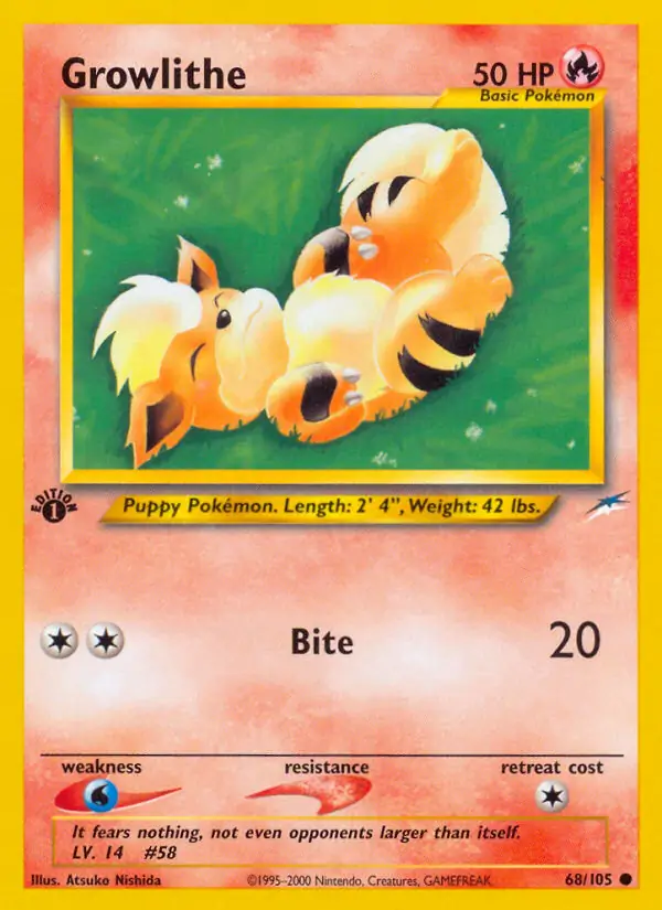 68/105 Growlithe N4 Common