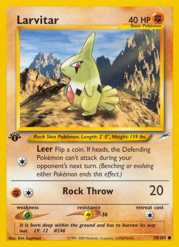 70/105 Larvitar N4 Common