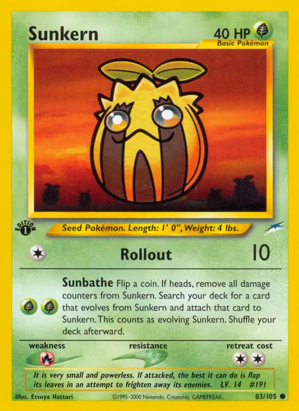 83/105 Sunkern N4 Common