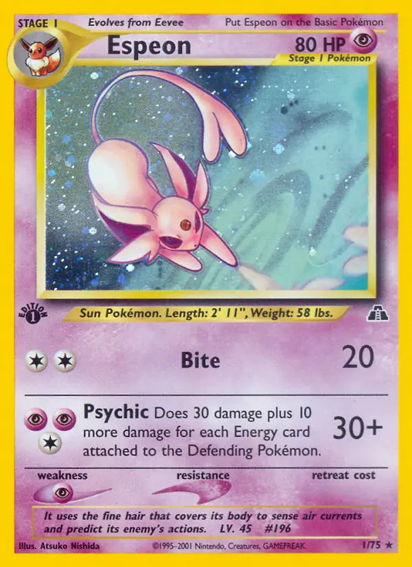 1/75 Espeon N2 Rare Holo