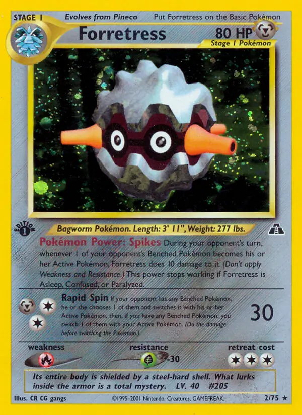2/75 Forretress N2 Rare Holo