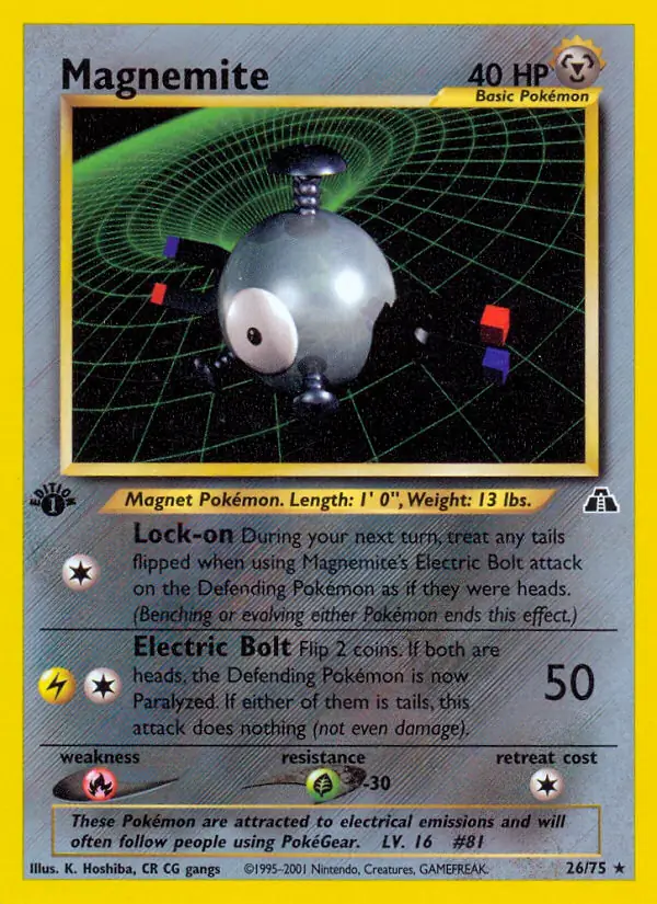 26/75 Magnemite N2 Rare