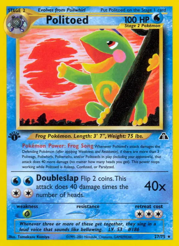 27/75 Politoed N2 Rare