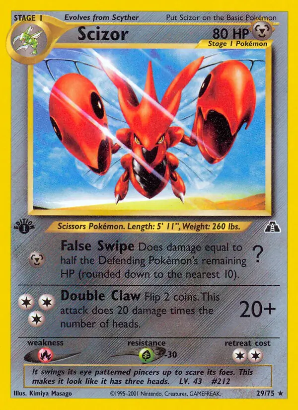 29/75 Scizor N2 Rare
