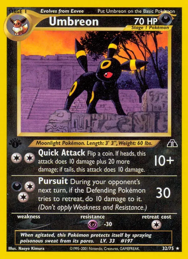 32/75 Umbreon N2 Rare
