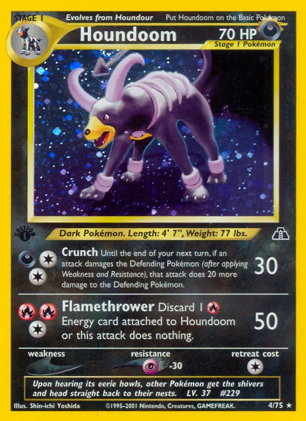 4/75 Houndoom N2 Rare Holo