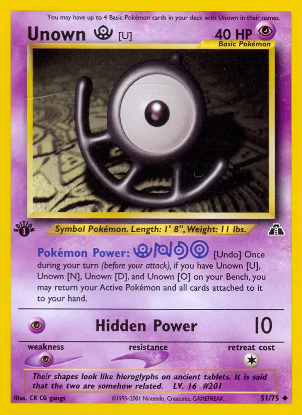 51/75 Unown U N2 Uncommon