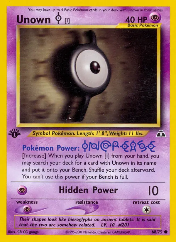 68/75 Unown I N2 Common