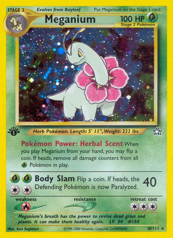 Meganium Genesis 10/111 Rare Holo
