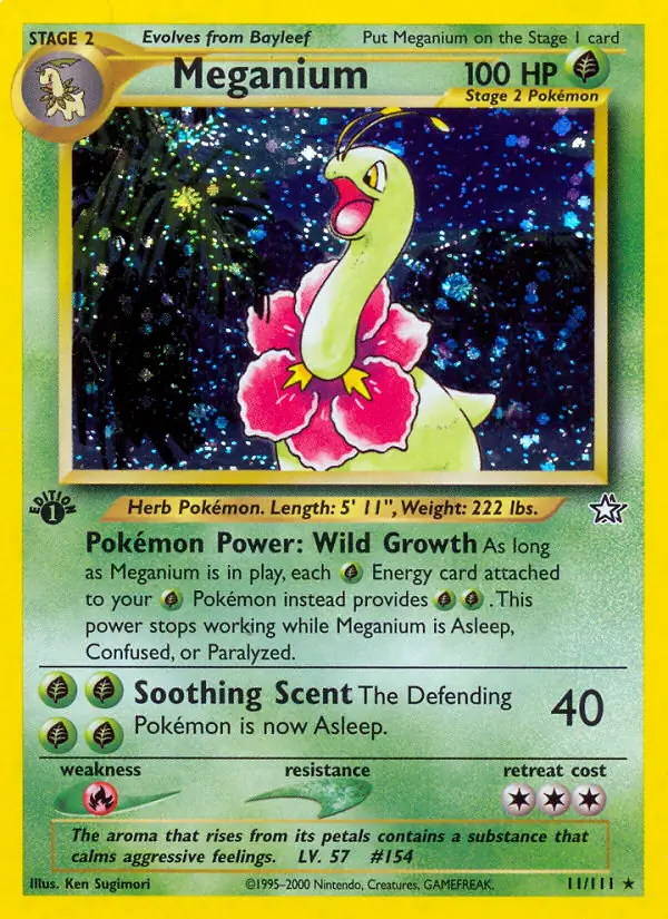 Meganium Genesis 11/111 Rare Holo