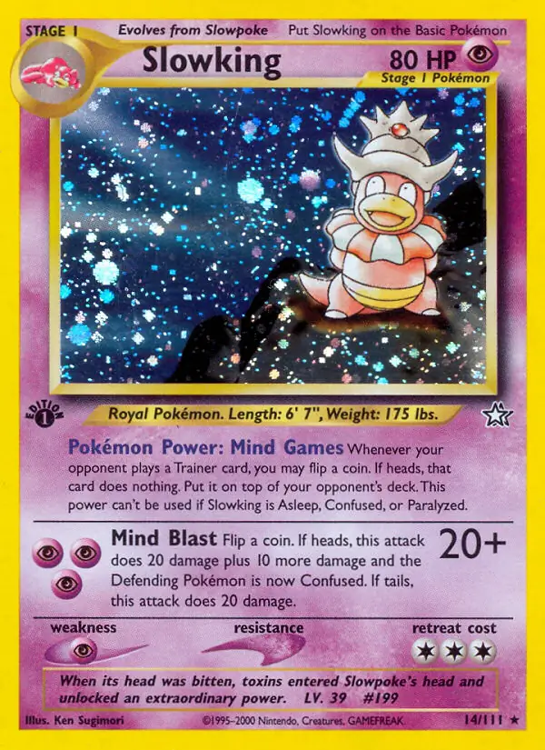 Slowking Genesis 14/111 Rare Holo