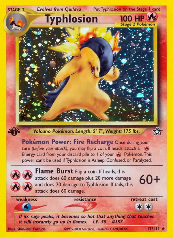 17/111 Typhlosion N1 Rare Holo