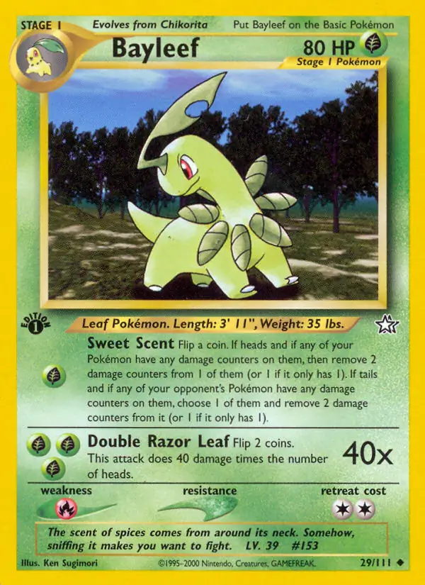 29/111 Bayleef N1 Uncommon