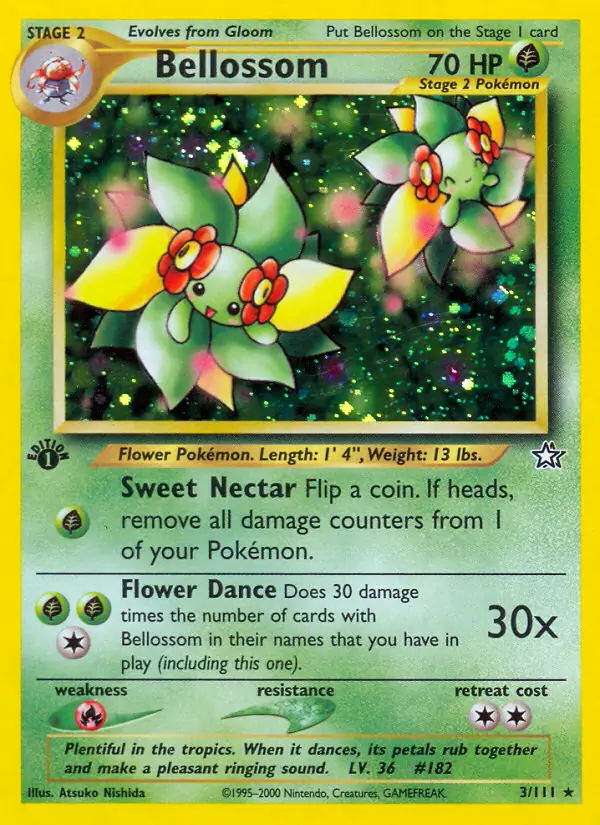 Bellossom Genesis 3/111 Rare Holo