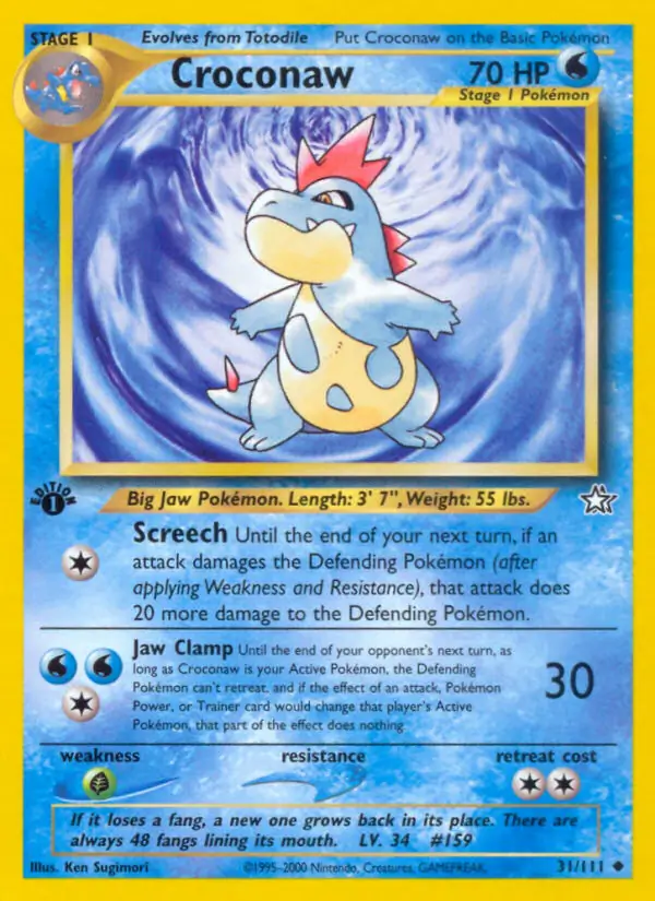 Croconaw Genesis 31/111 Uncommon