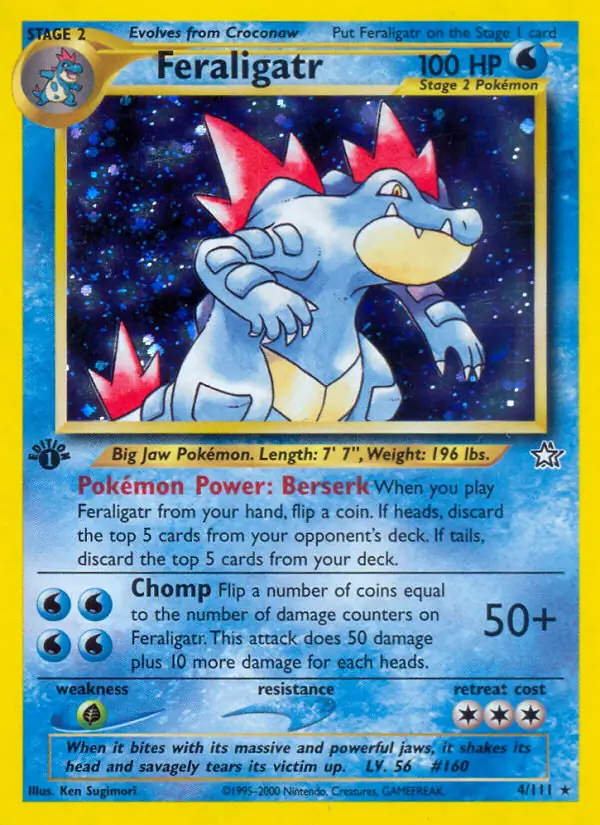 Feraligatr Genesis 4/111 Rare Holo