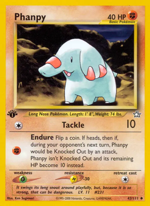 43/111 Phanpy N1 Uncommon
