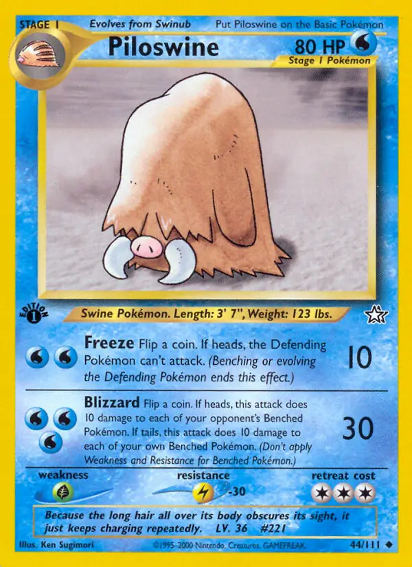 44/111 Piloswine N1 Uncommon