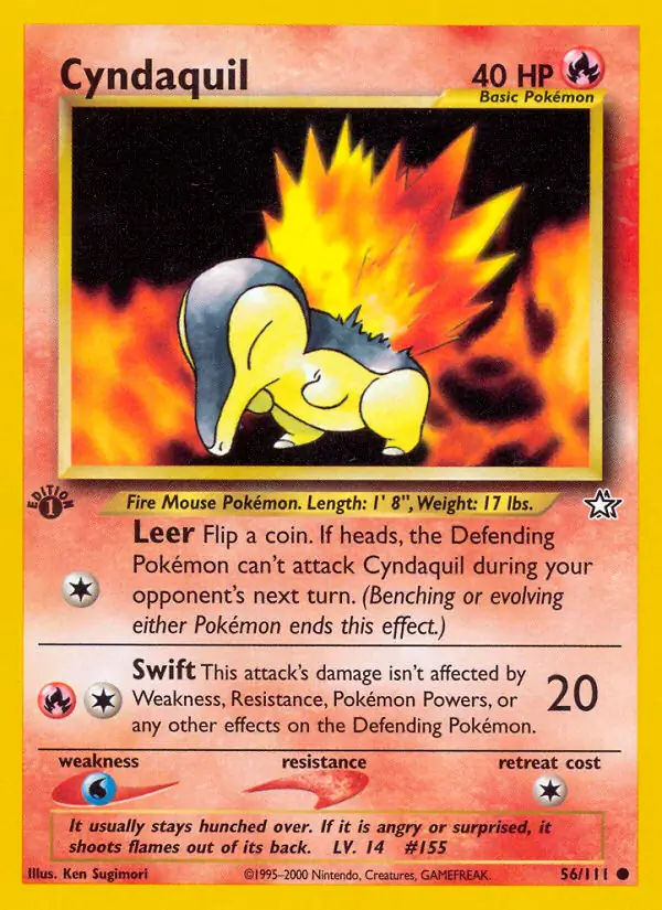 56/111 Cyndaquil N1 Common