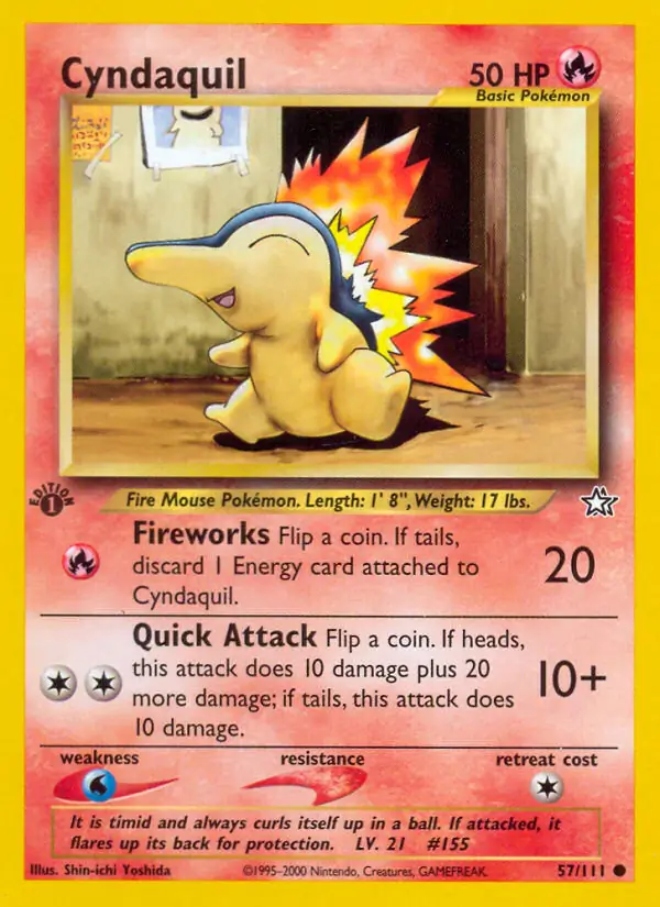 57/111 Cyndaquil N1 Common
