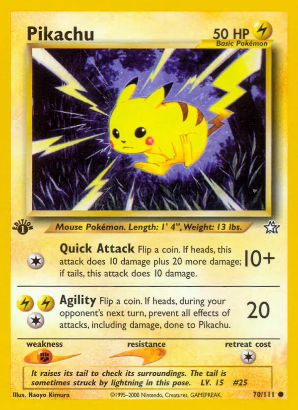 70/111 Pikachu N1 Common