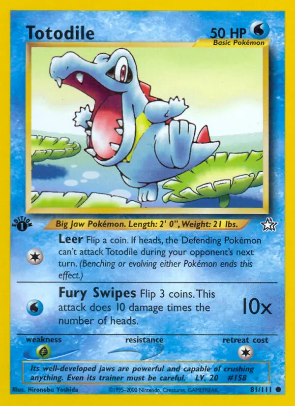 81/111 Totodile N1 Common
